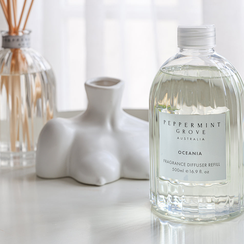 Oceania Diffuser Refill 500ml Peppermint Grove UK