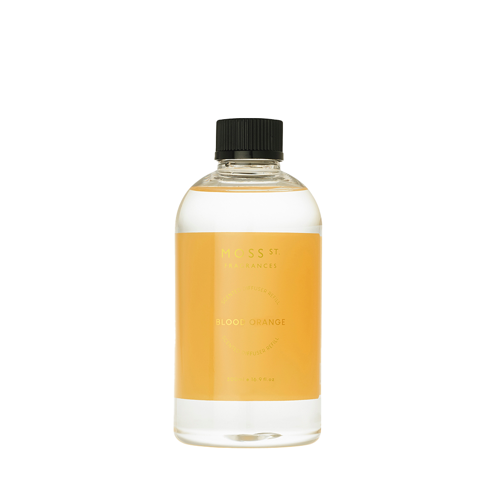 Blood Orange Ceramic Diffuser Refill 500ml Peppermint Grove UK