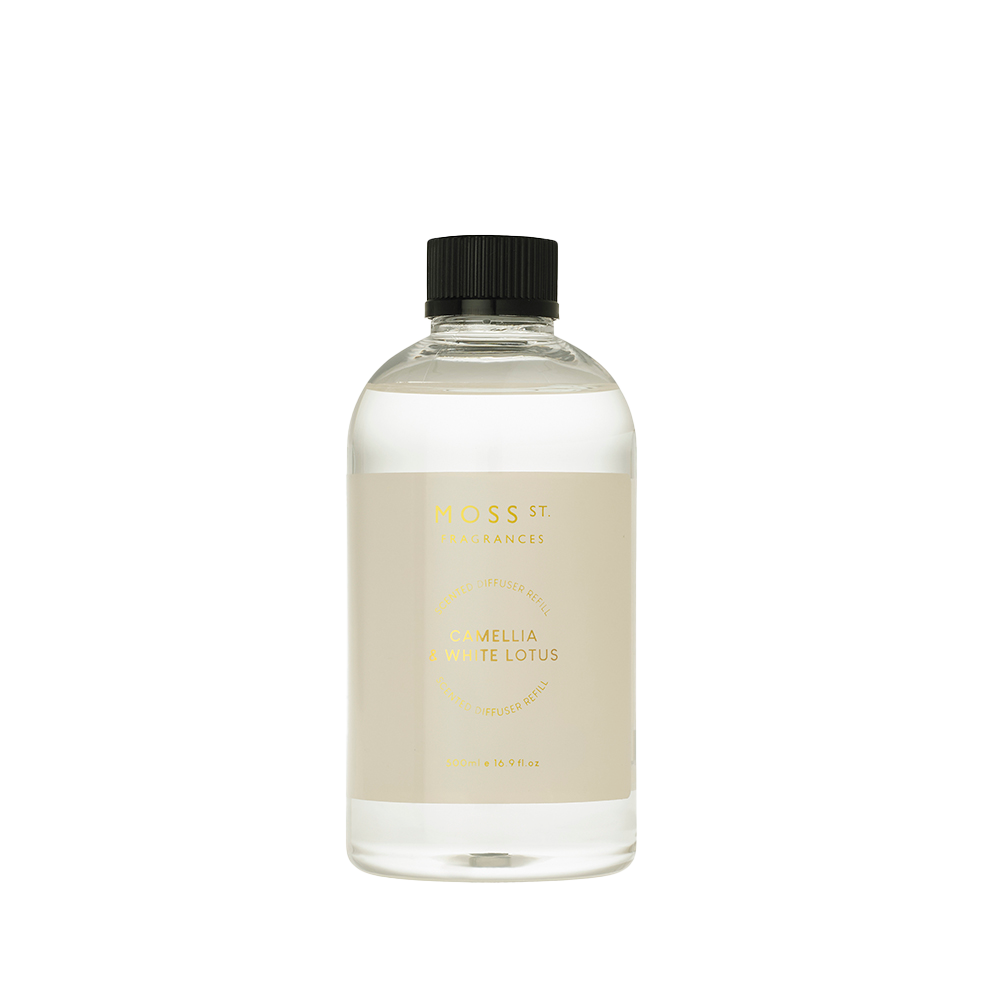 Camellia & White Lotus Ceramic Diffuser Refill 500ml Peppermint Grove UK