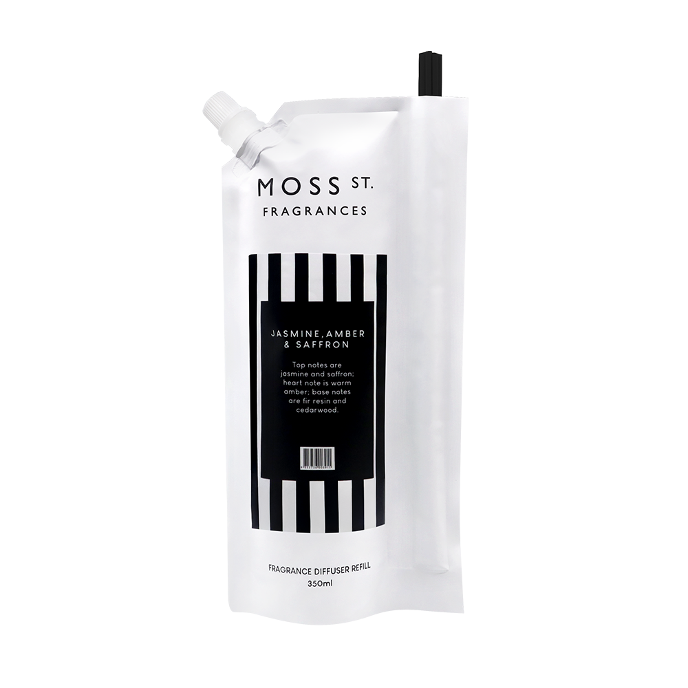 Jasmine, Amber & Saffron Diffuser Refill – Peppermint Grove UK